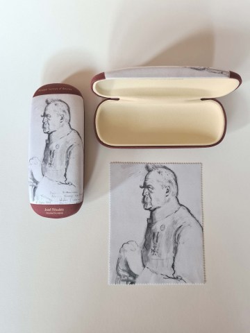 Premium quality eyeglass case with Marshal Pilsudski's portrait by Z.Czermanski
