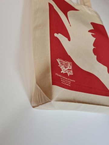Linen Tote bag with Pilsudski Institute's Logo